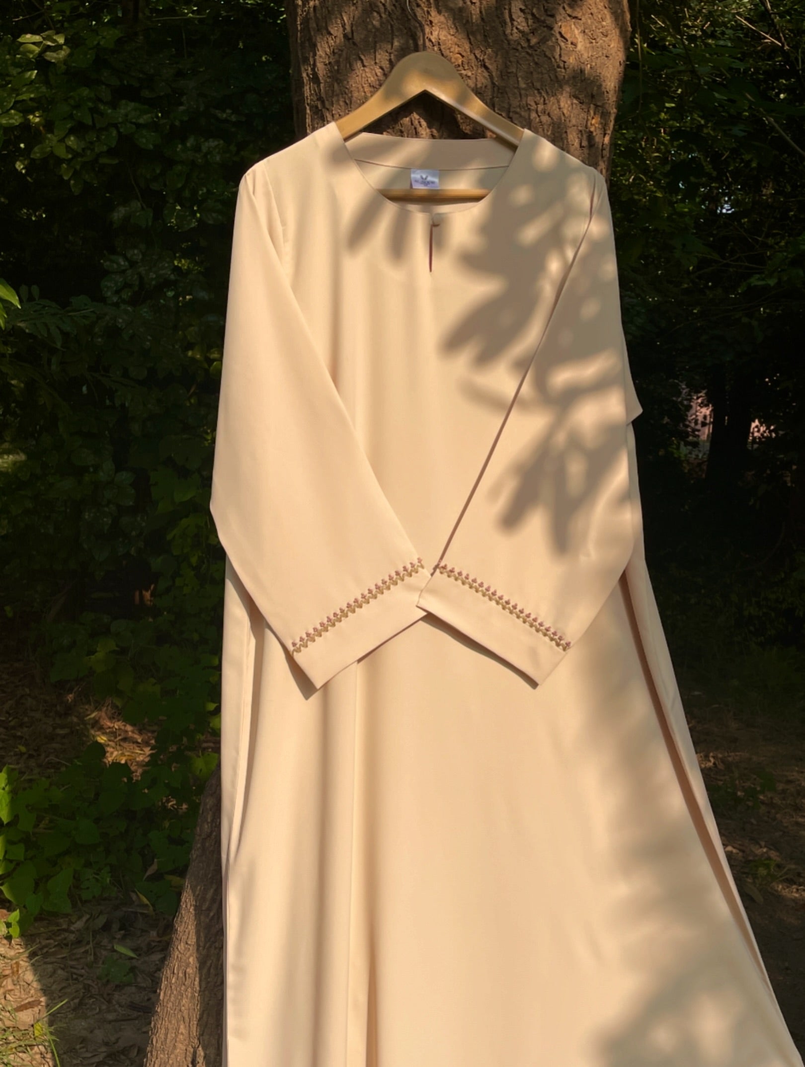 Butter Yellow Handmade Abaya