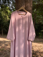 Safa Pastel Pink Hand Embroidered Abaya