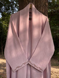 Safa Pastel Pink Hand Embroidered Abaya