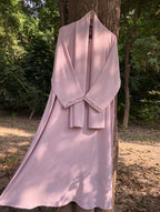 Safa Pastel Pink Hand Embroidered Abaya