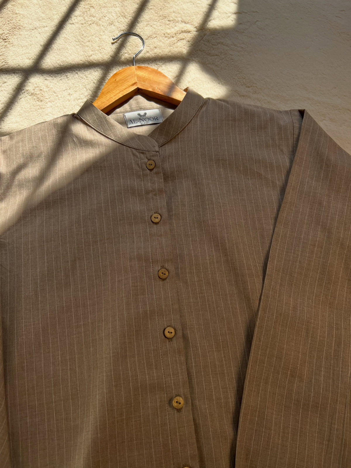 Espresso Brown Striped Set