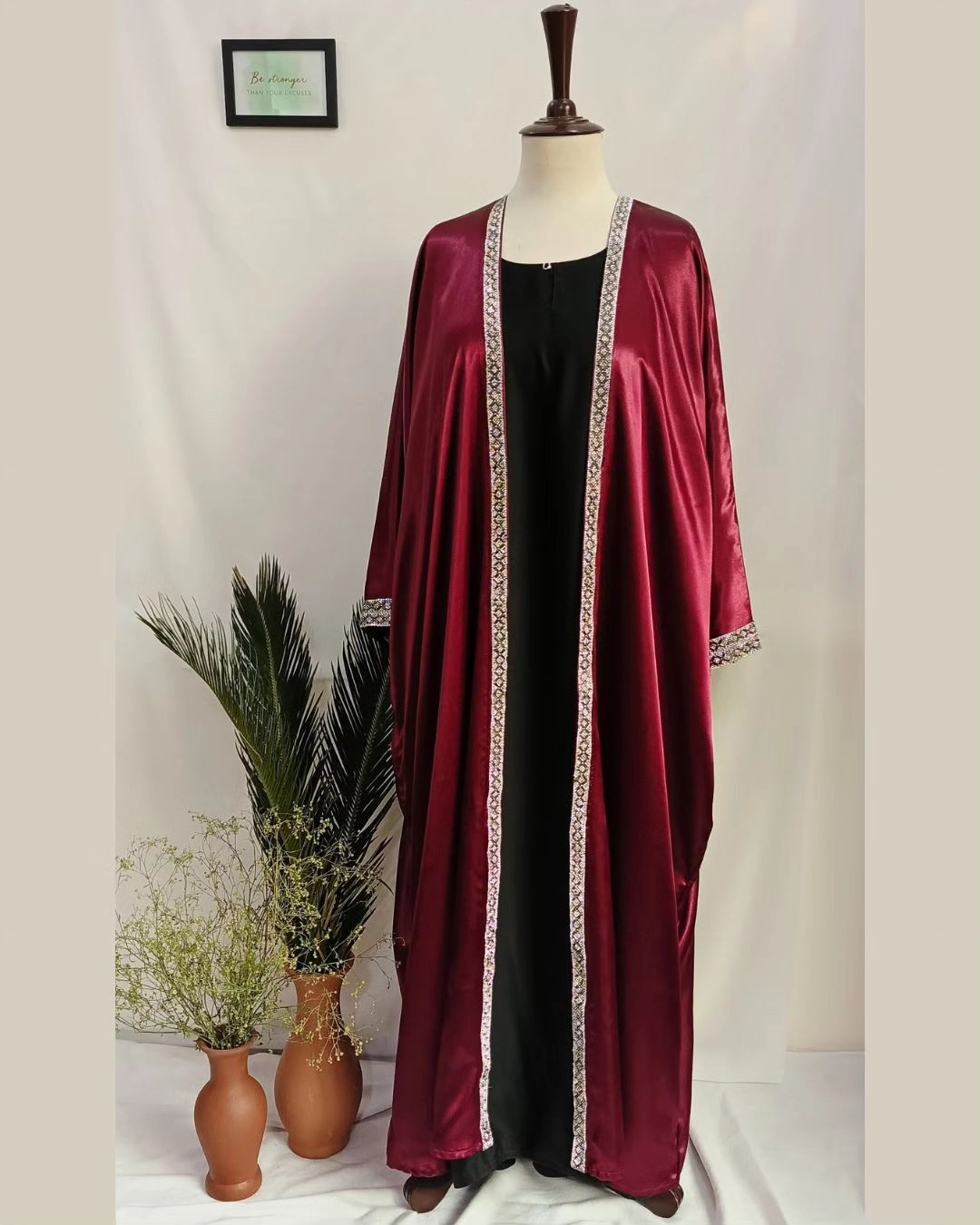 Maroon Formal Abaya