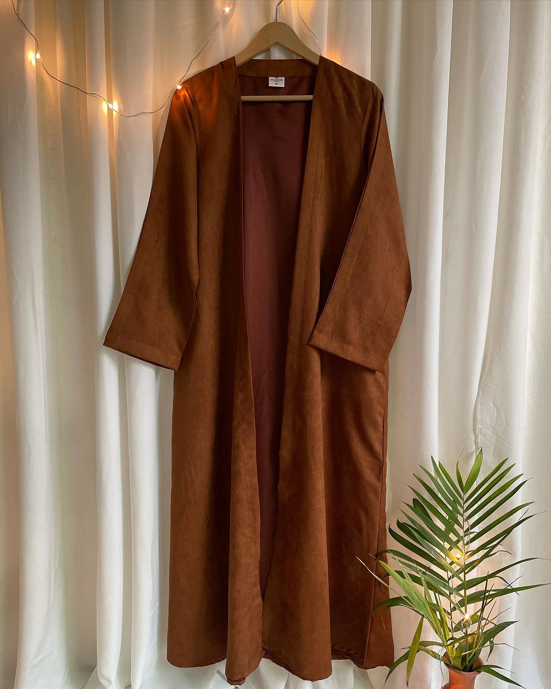 Brown Turkish Style Abaya Coat