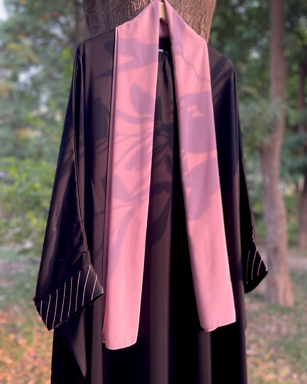 Black Everyday Butterfly Kaftan Abaya