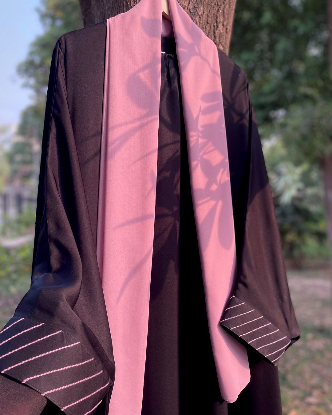 Black Everyday Butterfly Kaftan Abaya