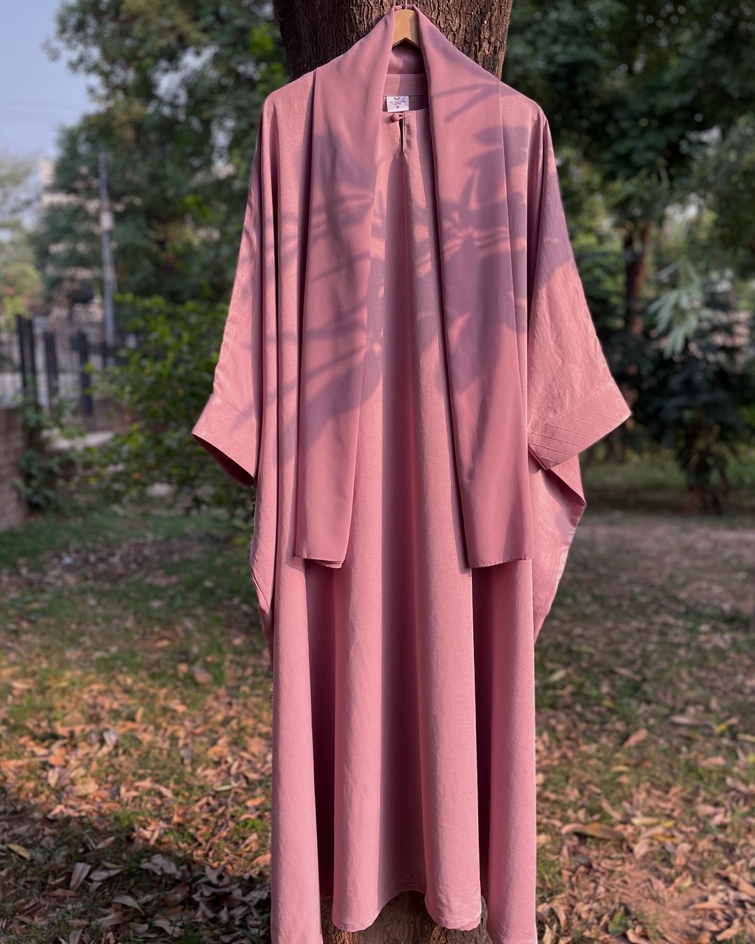 Dusty Mauve Everyday Butterfly Kaftan Abaya