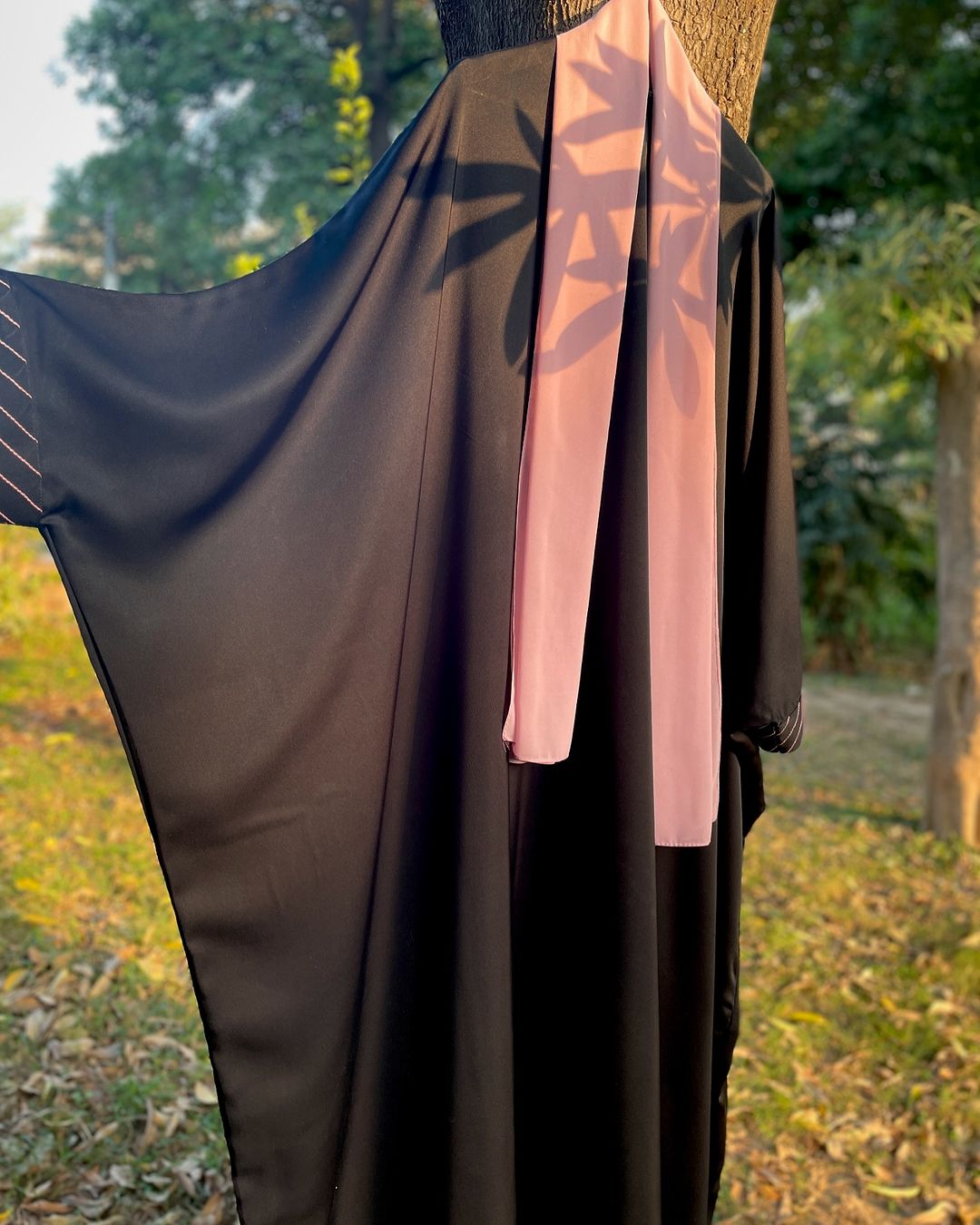 Black Everyday Butterfly Kaftan Abaya