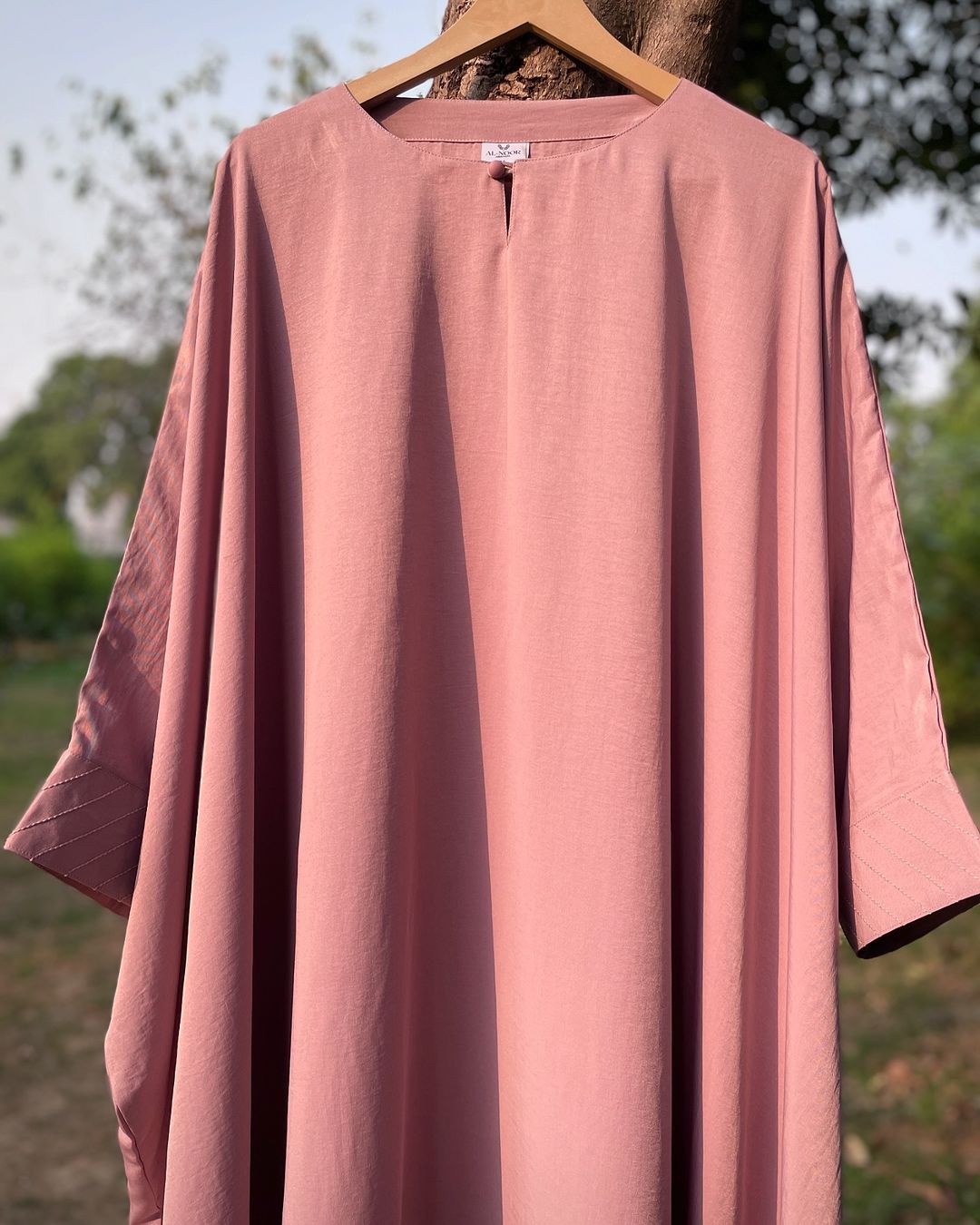 Dusty Mauve Everyday Butterfly Kaftan Abaya