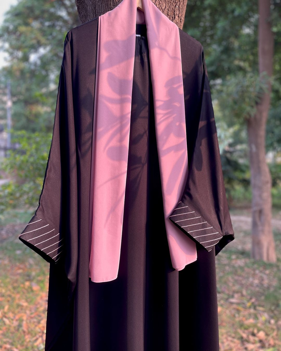 Black Everyday Butterfly Kaftan Abaya