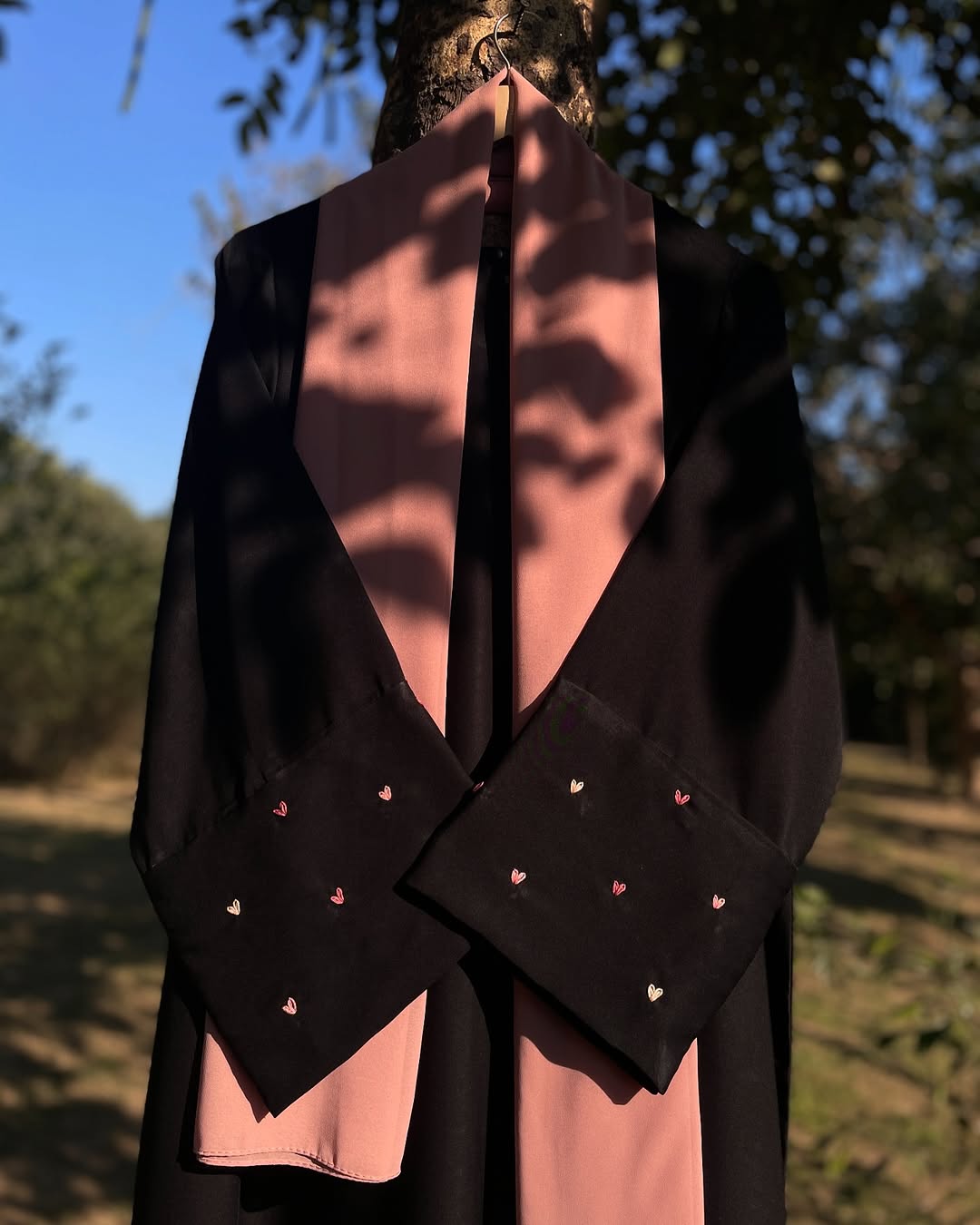 Heart Embroidered Abaya