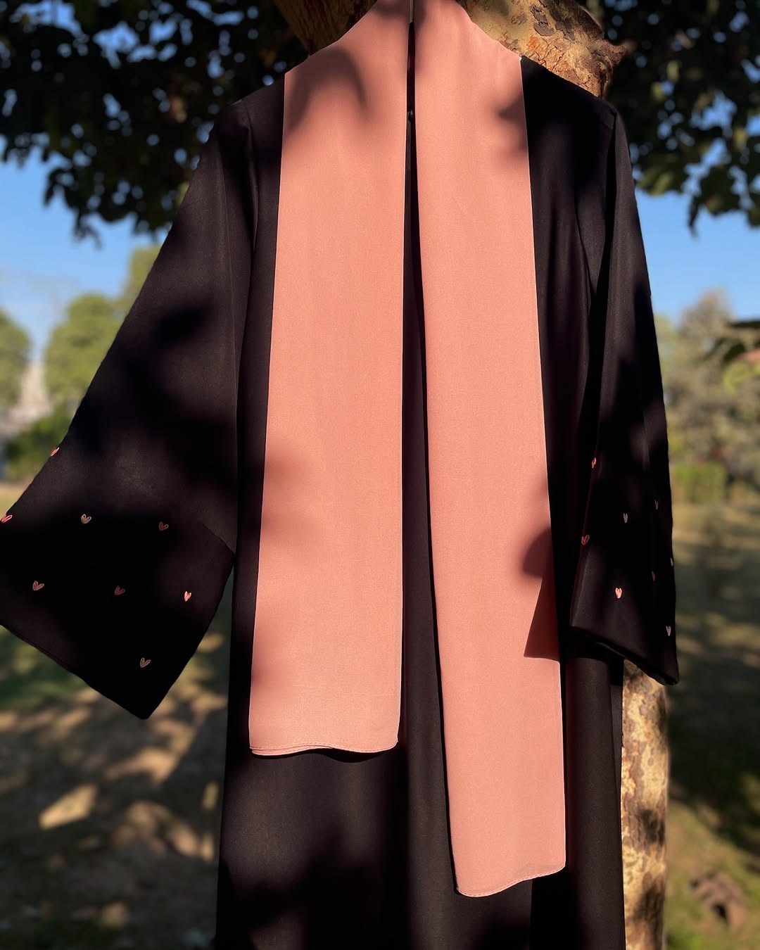 Heart Embroidered Abaya