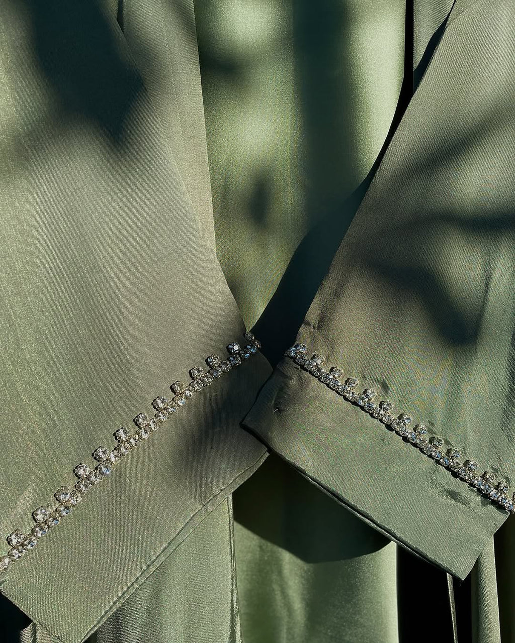 Green Crystal Formal Abaya
