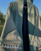 Green Crystal Formal Abaya