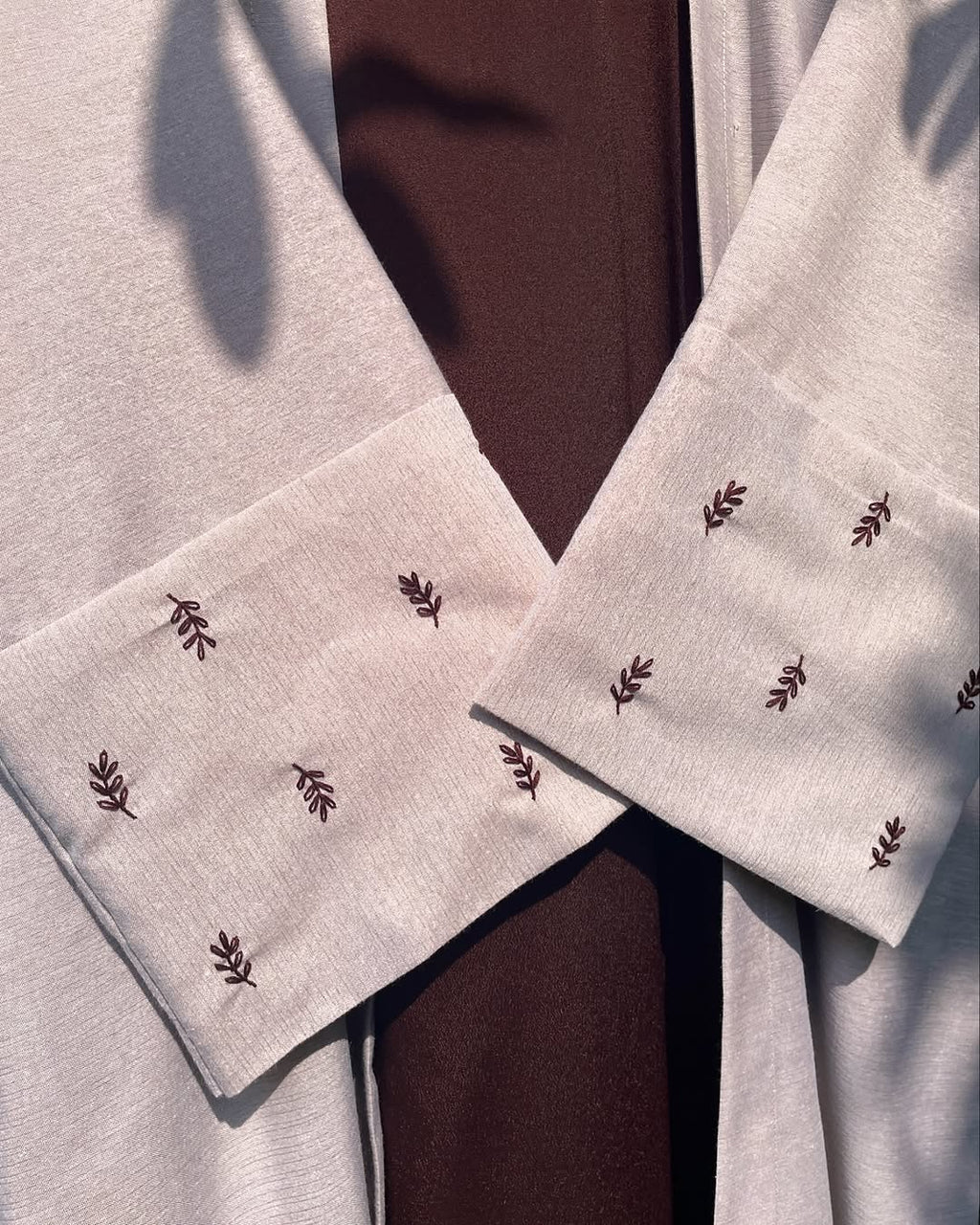 Grayish Beige Brown Abaya