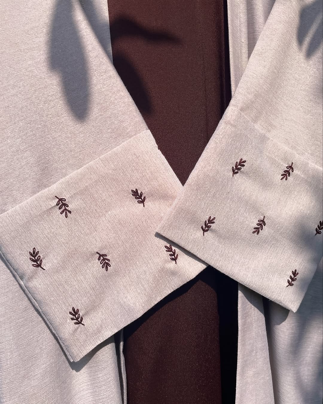Grayish Beige Brown Abaya