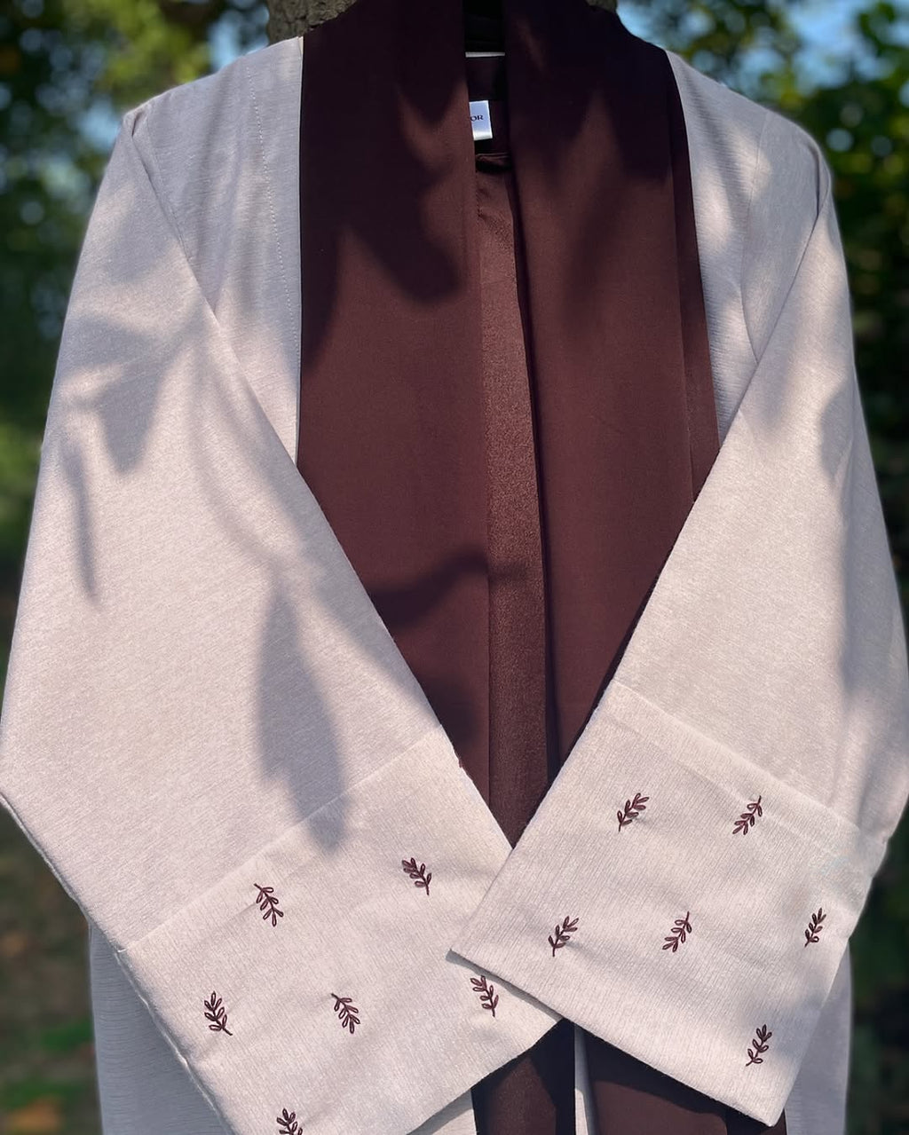 Grayish Beige Brown Abaya