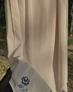 Cross-Stitch Hand Embroidered Everyday Blue Abaya