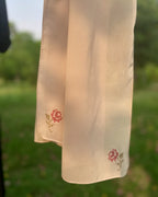 Cross-Stitch Hand Embroidered Everyday Black Abaya