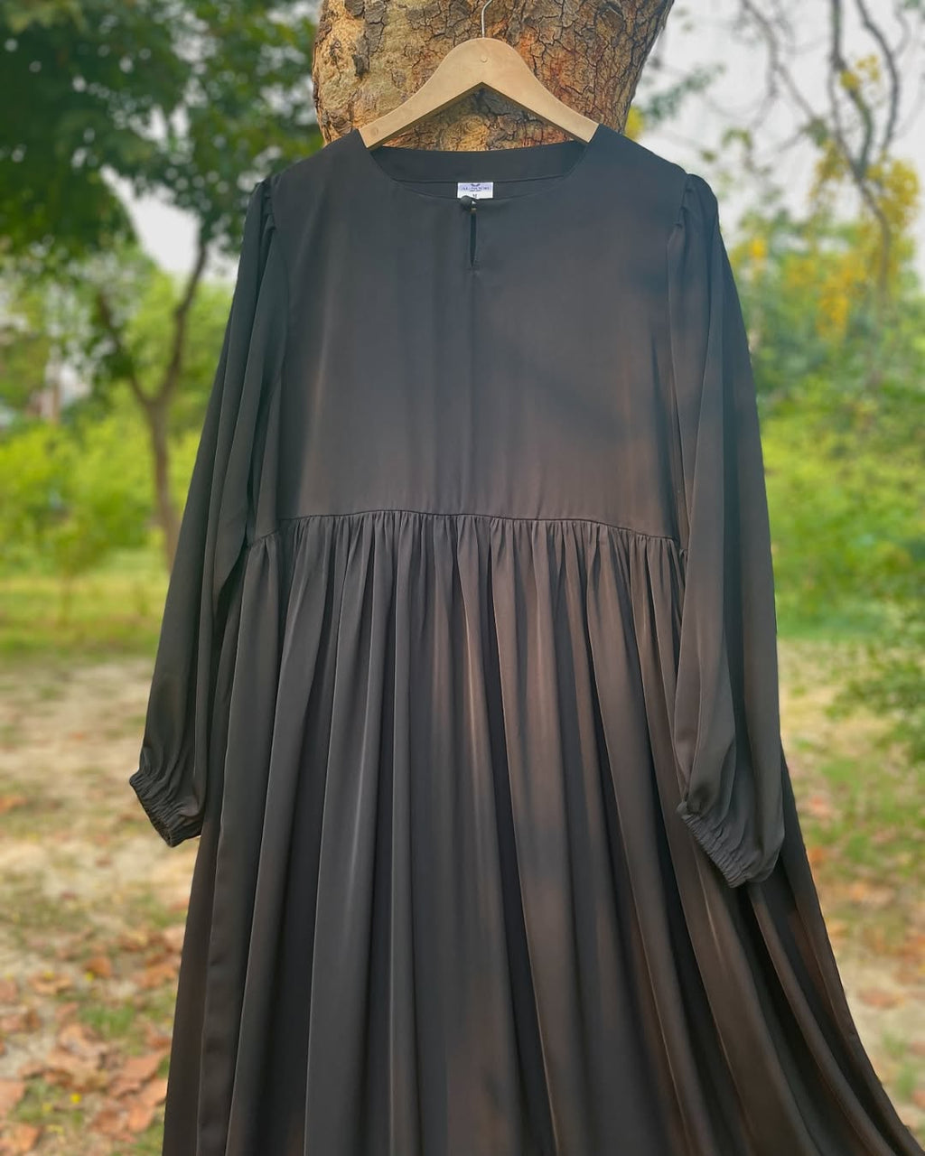 Cross-Stitch Hand Embroidered Everyday Black Abaya