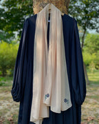 Cross-Stitch Hand Embroidered Everyday Blue Abaya